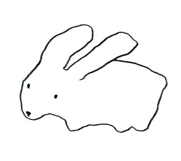 600x532 Outline Of A Bunny Outline Of Bunny Coloring Page Bunny Outline