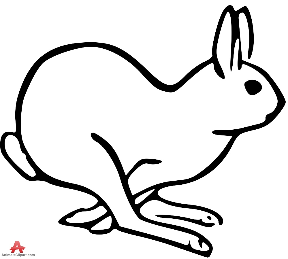 999x899 Rabbit Clipart Rabbit Outline