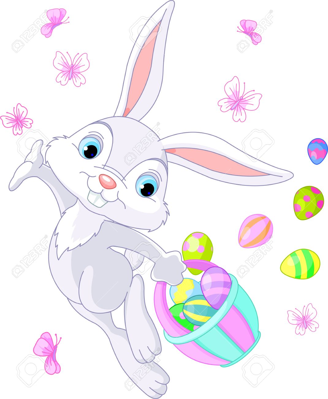 1070x1300 Clipart Images Of The Easter Bunnies Running