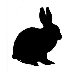 Rabbit Silhouette Clipart