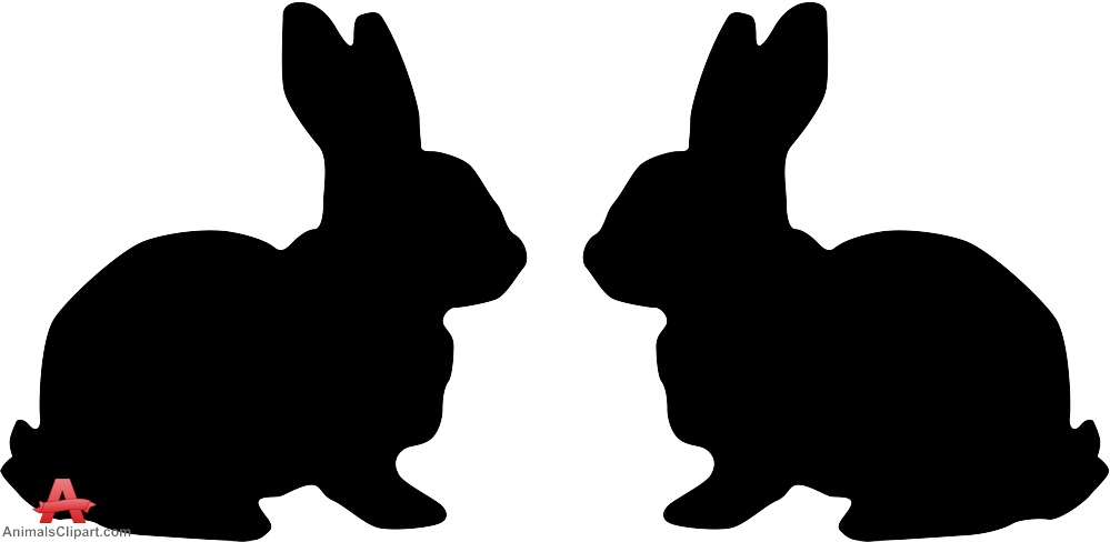 999x488 Bunny Clipart Rabbit Silhouette