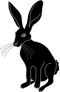 196x300 Jack Rabbit Clipart Image