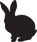 152x170 Bunny Rabbits Clip Art