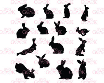 340x270 Bunny Silhouette Etsy