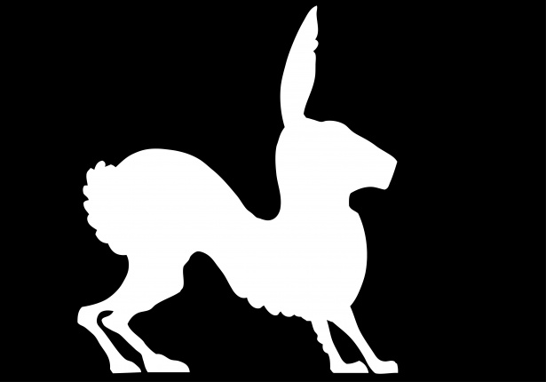 615x430 Rabbit Clipart Silhouette Free Stock Photo