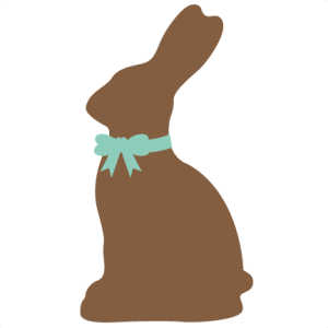 300x300 Silhouette Easter Bunny Clipart