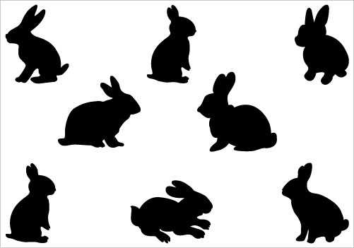 501x351 Rabbit Silhouette Free Download Clip Art Free Clip Art