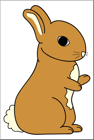 304x449 Clip Art Cartoon Bunny 2 Color 2 I Abcteach