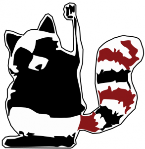 293x300 Raccoon Rebel Clip Art Download