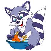 170x170 Racoon Clip Art