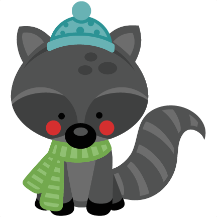 432x432 Winter Clipart Raccoon