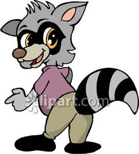 271x300 Raccoon With A Striped Tail