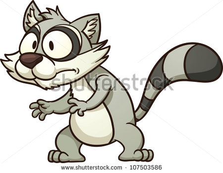 450x349 Scary Clipart Raccoon