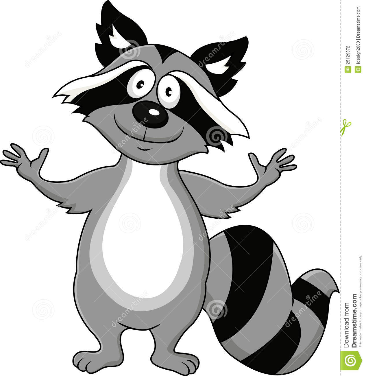 1266x1300 Cartoon Raccoon Clipart