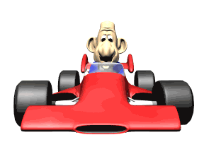 312x208 Cartoon Race Car