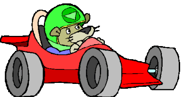 381x200 Race Car Clipart Animated