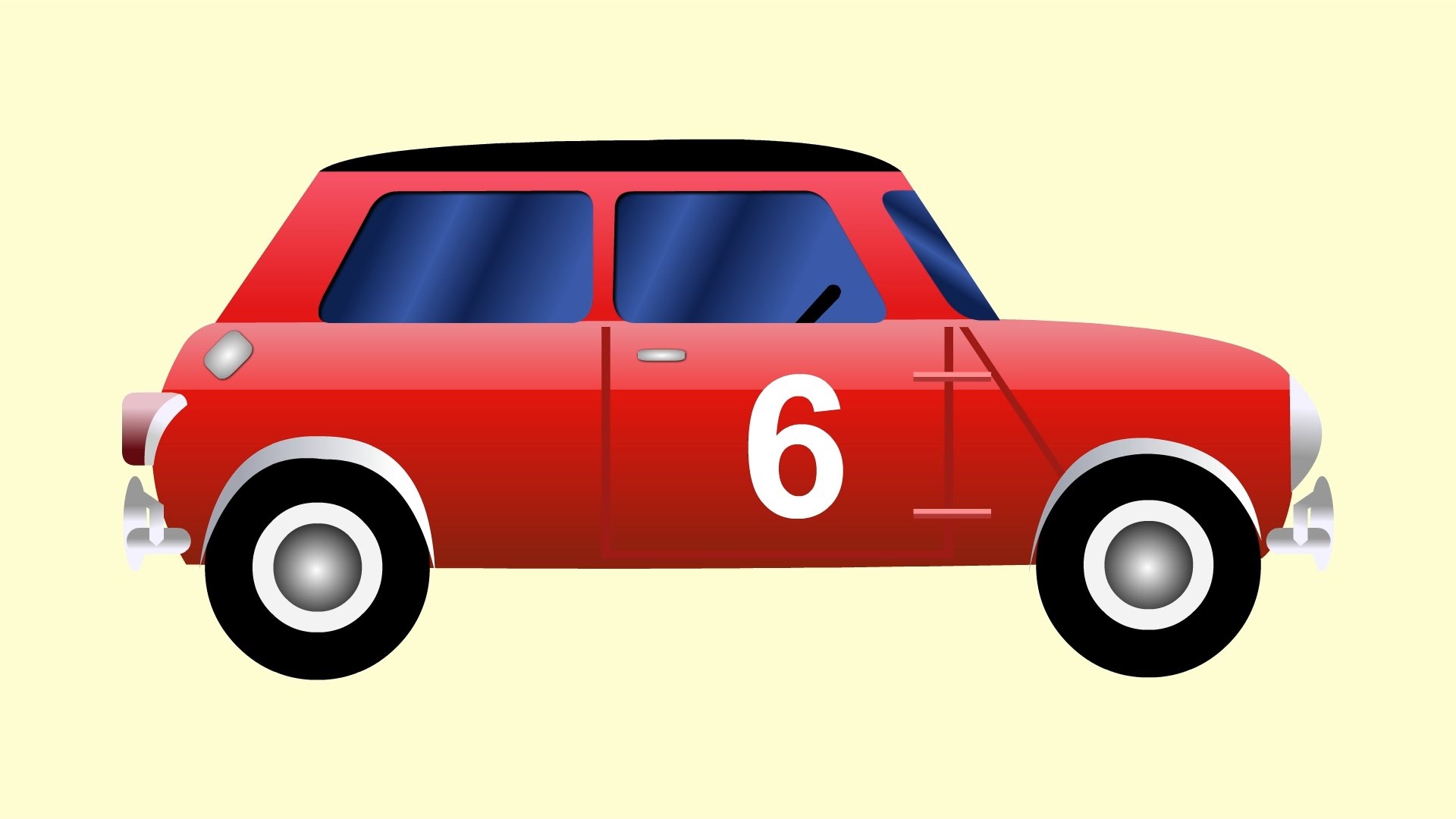 1920x1080 Red Car Racing Movie For Kids