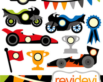 340x270 Racing Cars Clipart Etsy