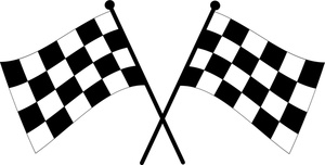 300x152 Race Car Clipart Checkered