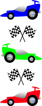 139x346 Race Car Clipart Vector