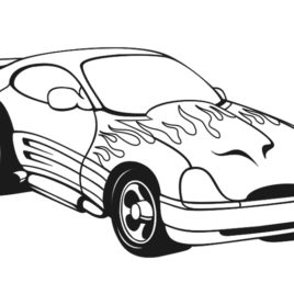268x268 Coloring Pages Car Racing Archives