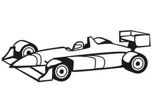 300x200 Formula 1 Race Car Coloring Page