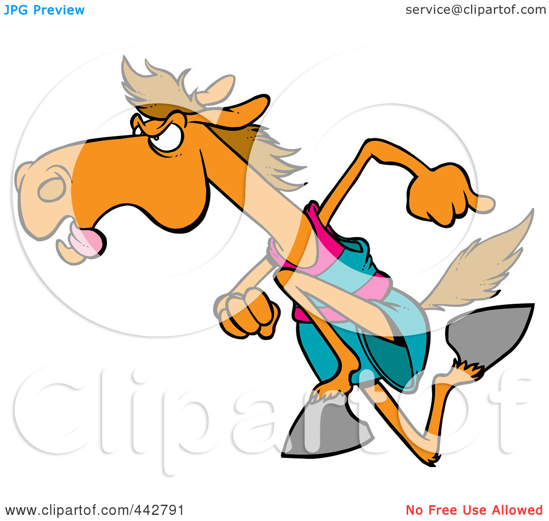 1080x1024 Funny Horse Racing Clipart