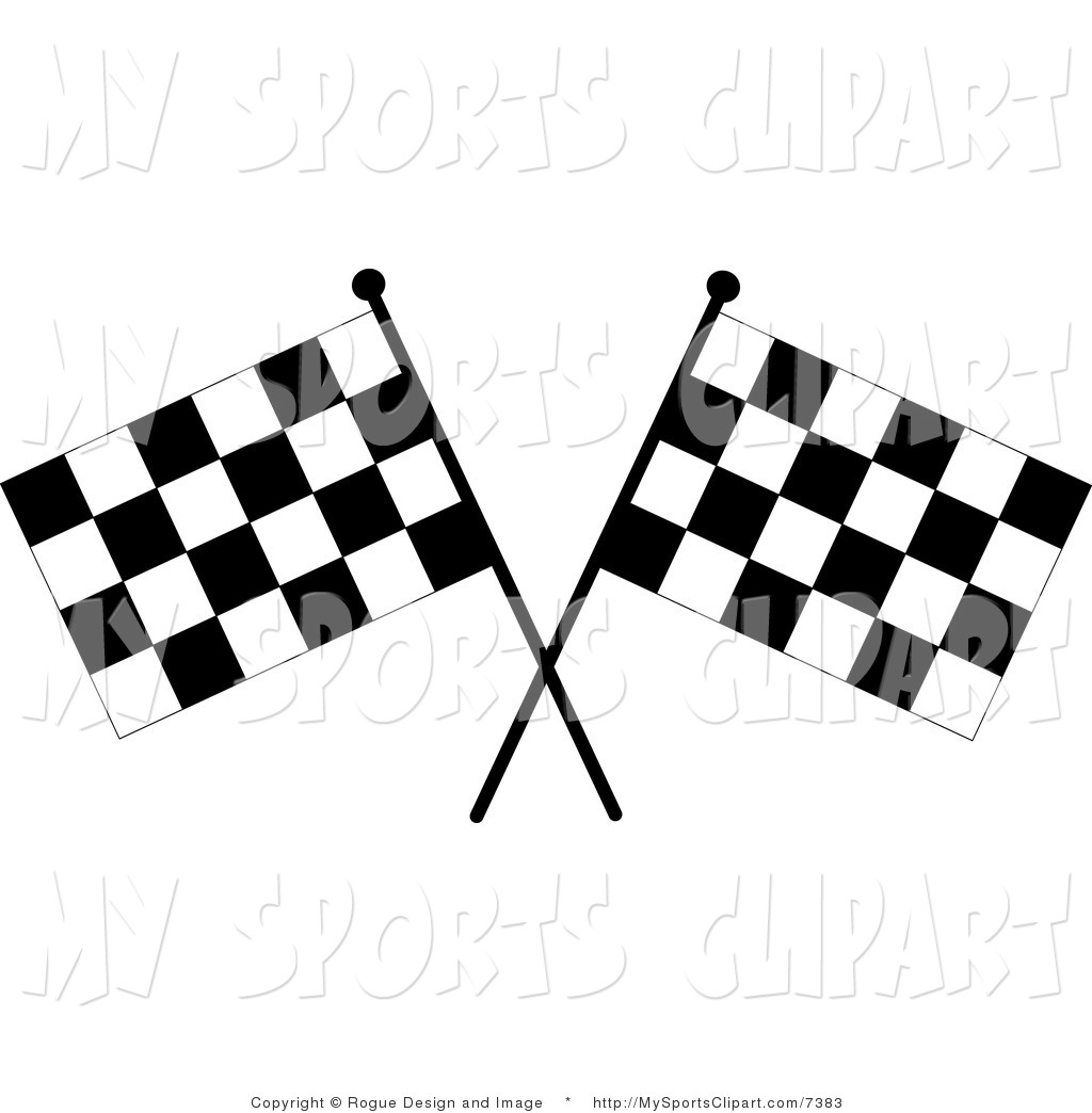 1024x1044 Sports Clip Art Of A Two Checkered Racing Flags By Pams Clipart