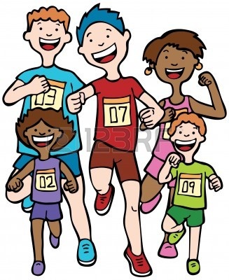 327x400 Child Clipart Running Race