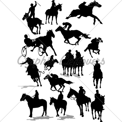 500x500 Deron's Gallery Clip Art Horse Race