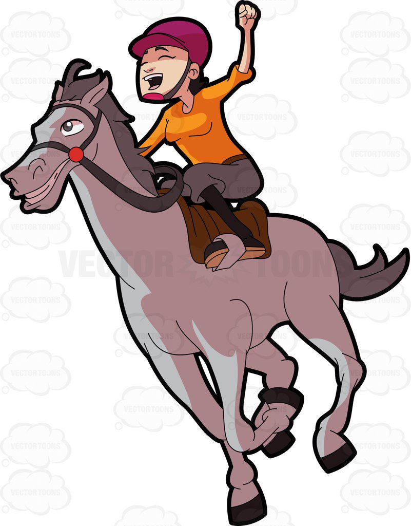 801x1024 Horse Racing Clipart