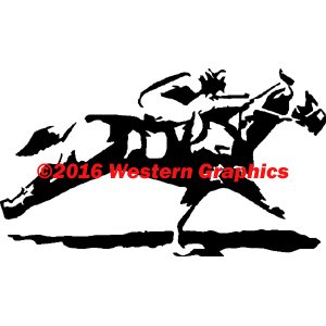 300x300 Race Horses Western Graphics