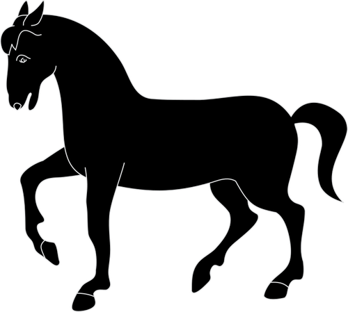 500x449 6349 Draft Horse Silhouette Clip Art Public Domain Vectors