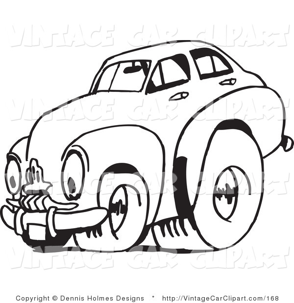 600x620 Free Vintage Race Car Clipart
