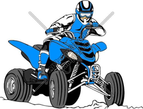 500x382 Atv Racing Clipart