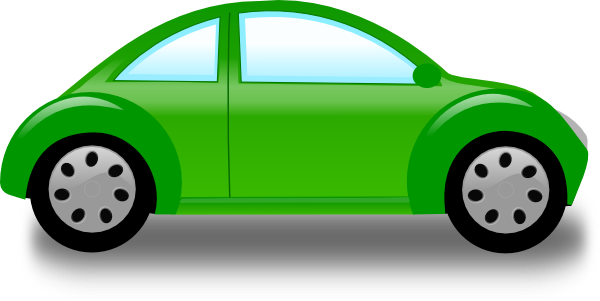 600x301 Green Car Clipart
