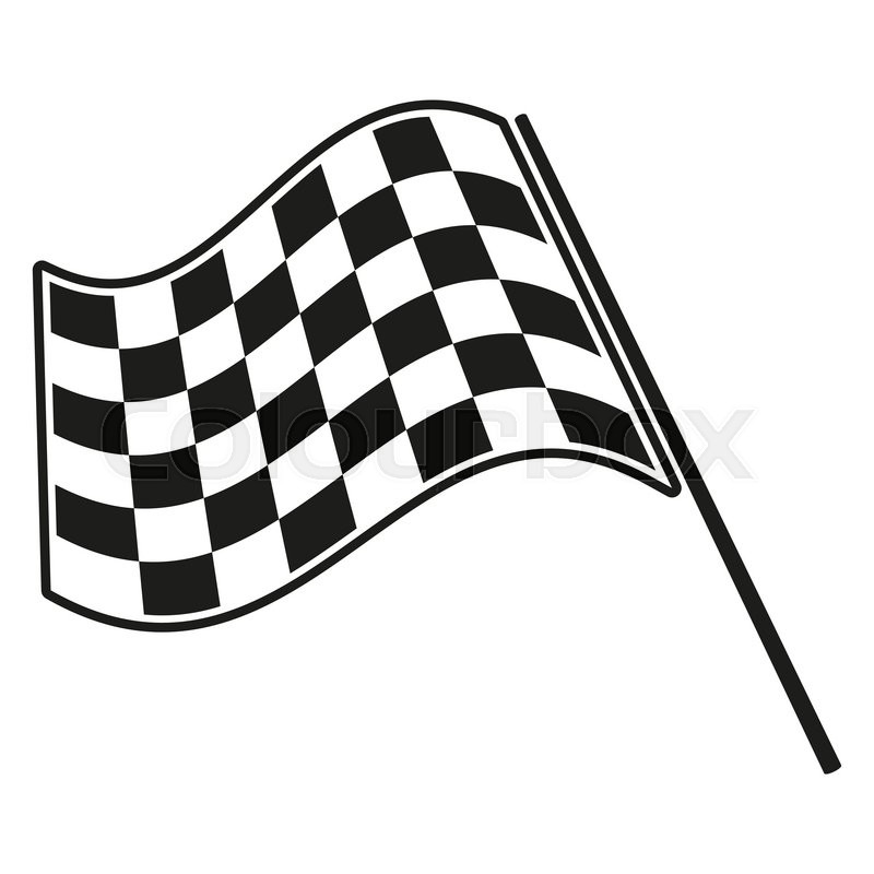 800x800 Checkered Flag Racing Stock Vector Illustration Clip Art
