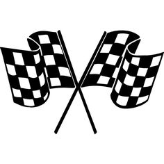 236x236 Chequered Racing Flags Vector Silhouette Silhouette Clip Art