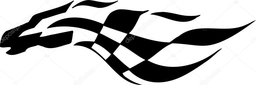 1024x342 Clipart Checkered Flag