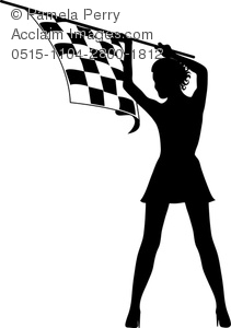 211x300 Art Image Of A Silhouette Of A Sexy Girl Holding A Checkered