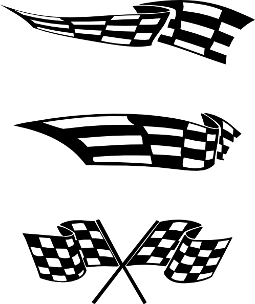 498x594 Checkered Flags Clip Art