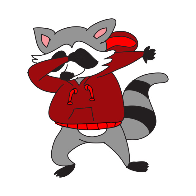 630x630 Dabbing Raccoon
