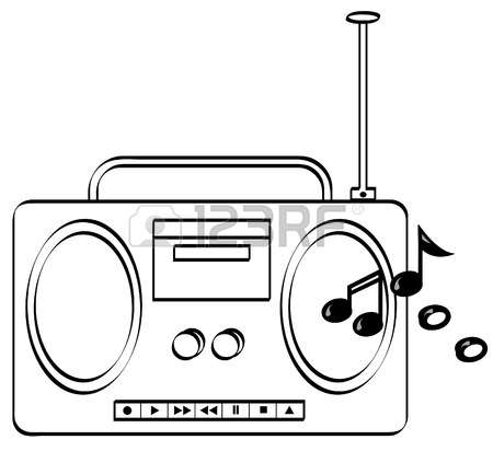 450x412 Music Clipart Radio