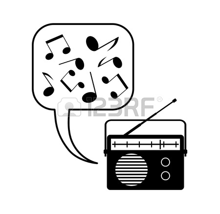 450x437 Red Radio Icon On White Background Royalty Free Cliparts, Vectors
