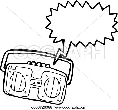 450x418 Sketch Clipart Radio