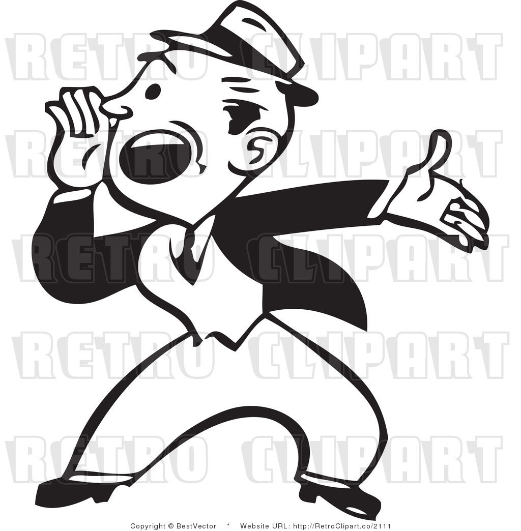 1024x1044 Announcer Clipart 6998257 News Announcer Cartoon Stock Vector