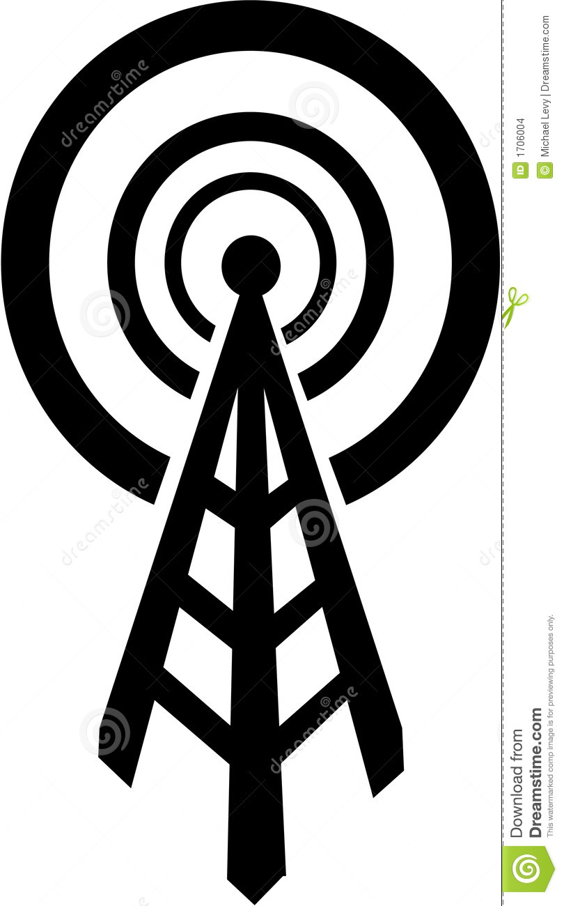 810x1300 Radio Tower Clip Art