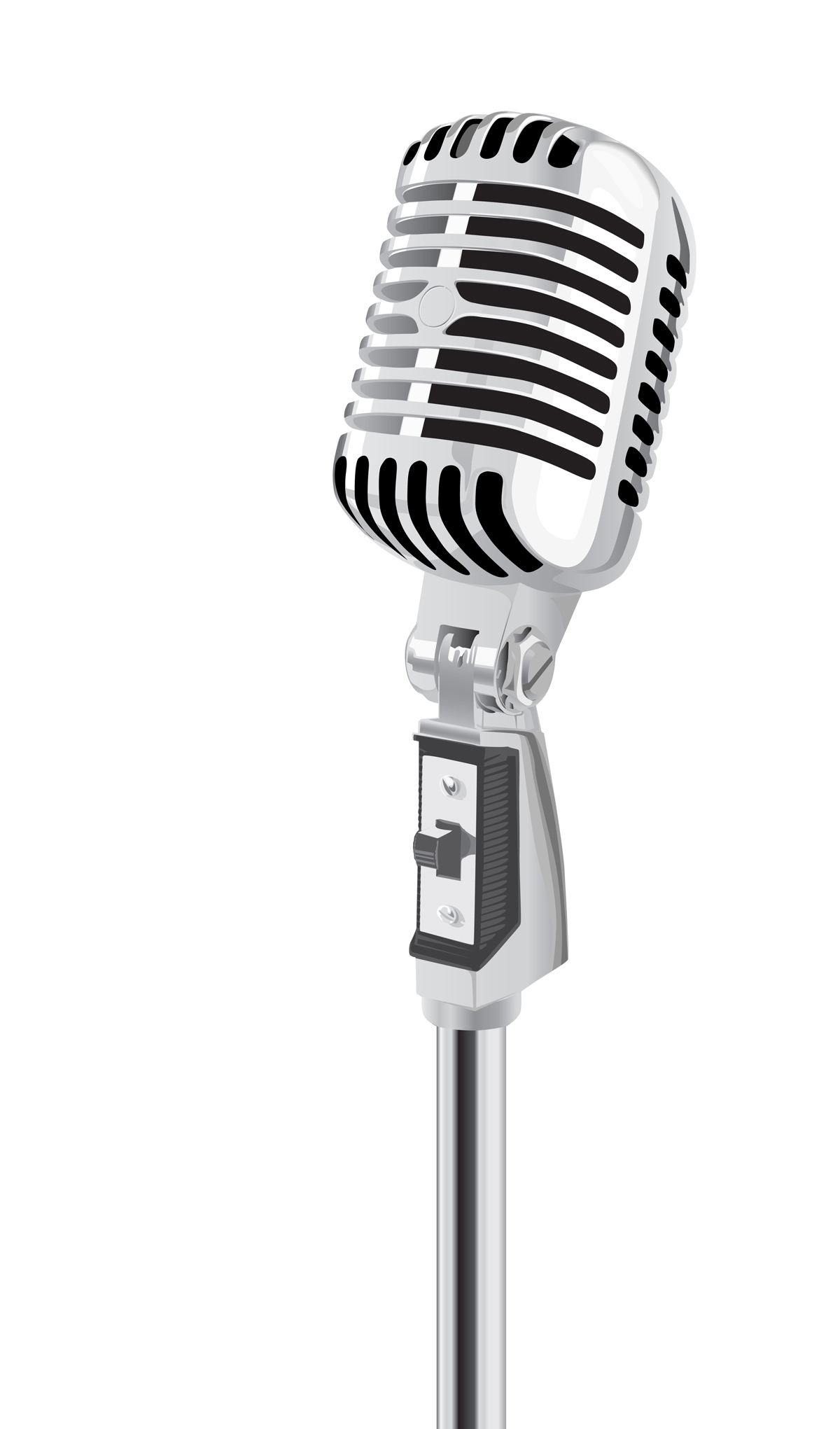 1200x2041 Microphone Old Fashioned Mic Clipart