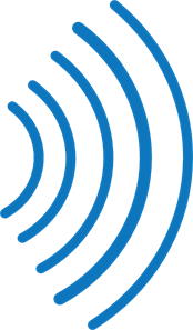 174x297 Radio Waves Blue Png, Svg Clip Art For Web