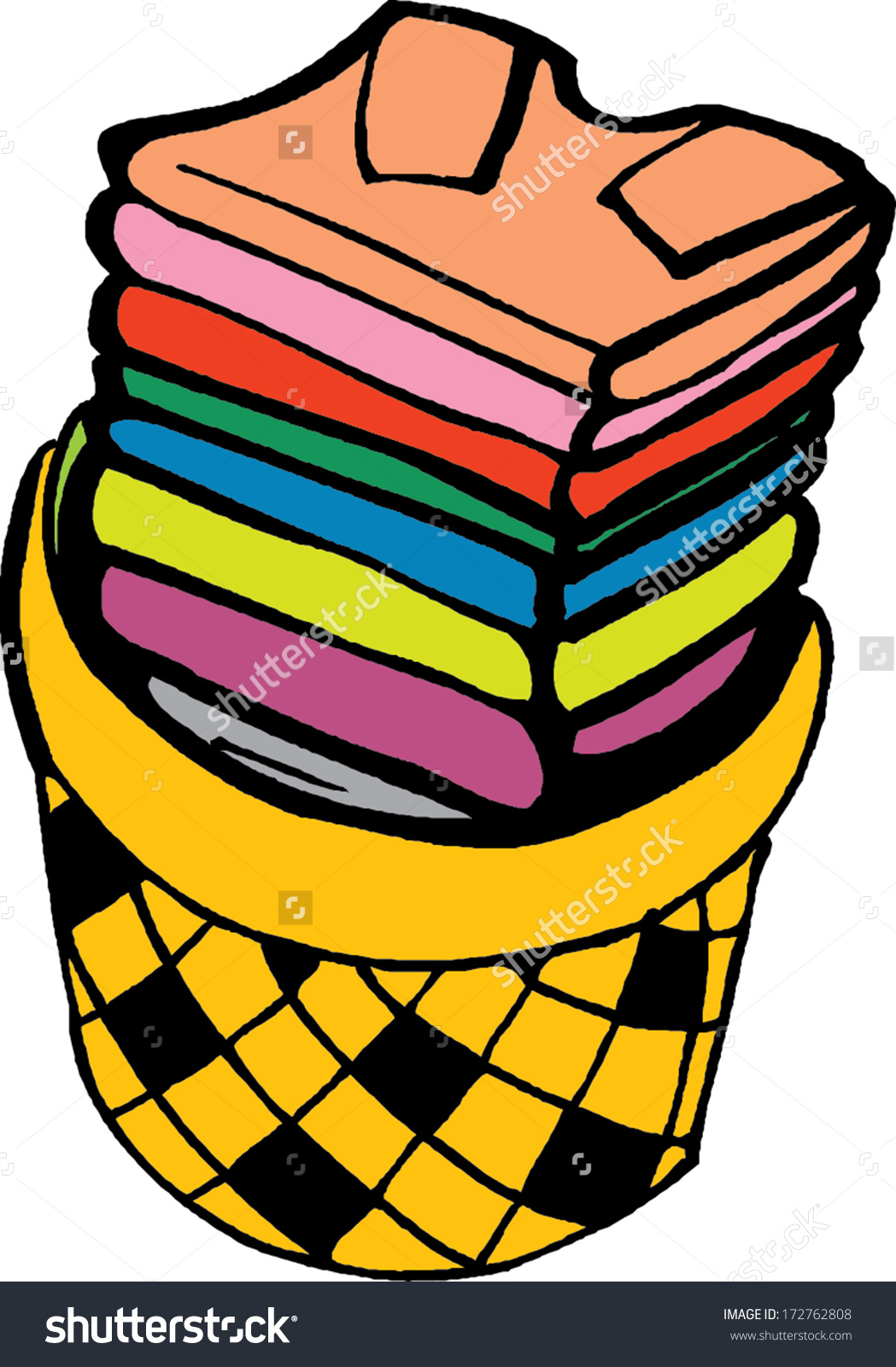 1049x1600 Laundry Basket Clipart